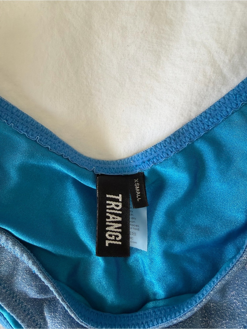 triangl swimwear Blue Shimmer Push-Up Bikini Set - Picture 2 of 3